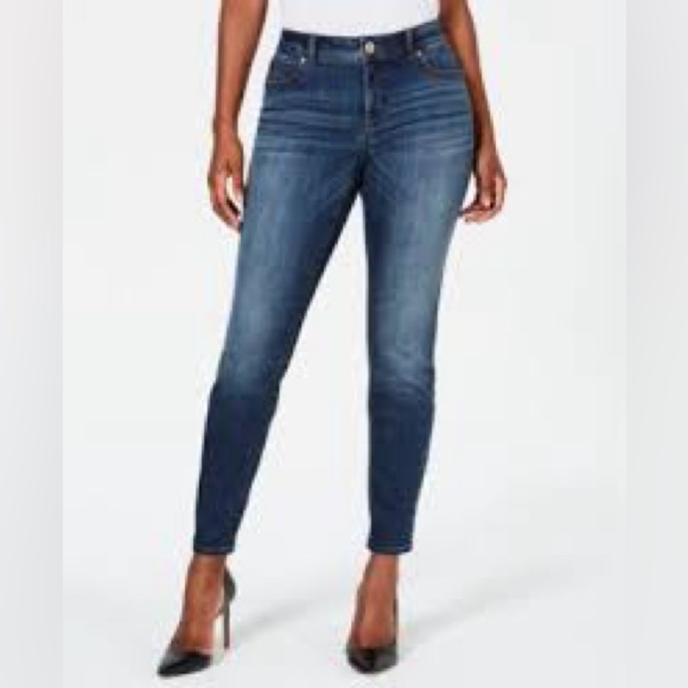 INC International Concepts Dark Blue Skinny Jeans
